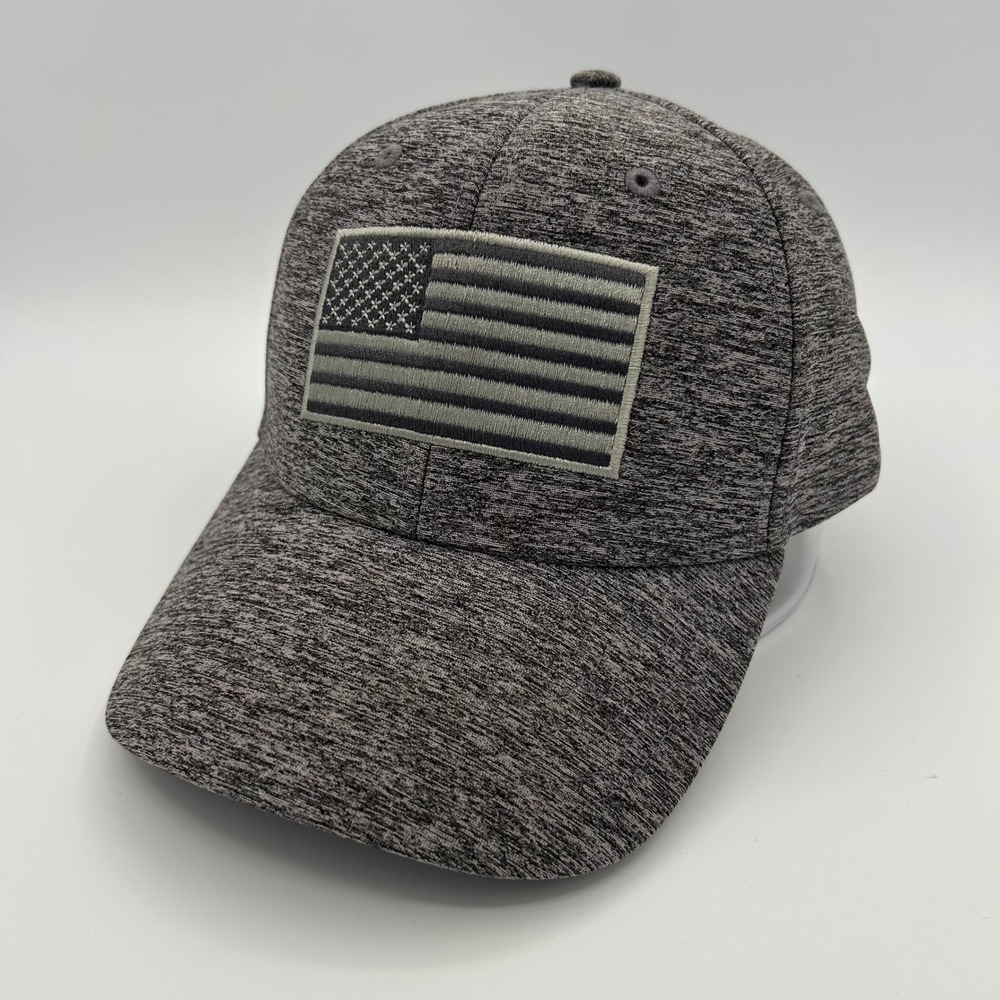 H3 Headwear Baseball Hat Snapback Unisex OSFM Gray Tactical Patriotic Style